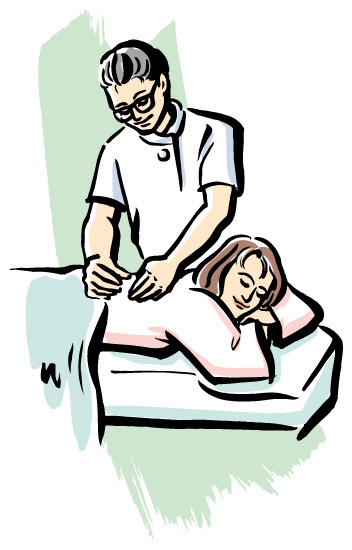 鍼灸治療をしている鍼灸師